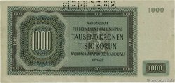 1000 Korun Spécimen BOHEMIA & MORAVIA  1942 P.13s VF