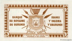 5 Francs BURUNDI  1965 P.08 FDC