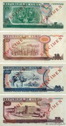 5, 10, 20, 50 Pesos Spécimen CUBA  1990 P.108s au P.111s AU