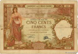 500 Francs DJIBOUTI  1927 P.09a pr.TB
