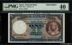 1 Pound Spécimen ÉGYPTE  1948 P.022cs TTB+