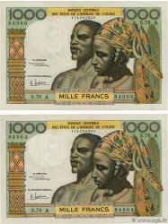 1000 Francs Lot ÉTATS DE L