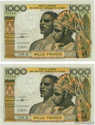 1000 Francs Consécutifs STATI AMERICANI AFRICANI  1972 P.103Ai FDC