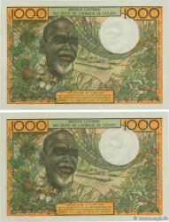 1000 Francs Consécutifs STATI AMERICANI AFRICANI  1972 P.103Ai FDC