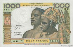 1000 Francs WEST AFRIKANISCHE STAATEN  1978 P.303Cn fST+