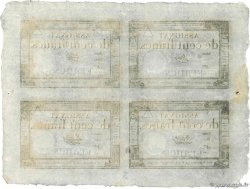 100 Francs Planche FRANKREICH  1795 Ass.48ap fST