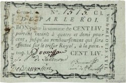 100 Livres Faux FRANCIA  1793 Kol.057 SPL
