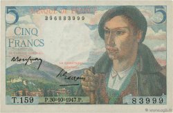 5 Francs BERGER FRANCIA  1947 F.05.07a SPL+