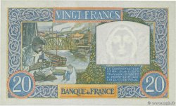 20 Francs TRAVAIL ET SCIENCE FRANKREICH  1940 F.12.02 VZ+