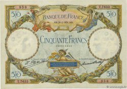 50 Francs LUC OLIVIER MERSON type modifié FRANKREICH  1931 F.16.02 SS