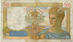 50 Francs CÉRÈS modifié FRANKREICH  1938 F.18.08 fS