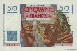 50 Francs LE VERRIER FRANKREICH  1946 F.20.01 fST