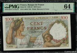 100 Francs SULLY FRANCIA  1939 F.26.14 q.FDC