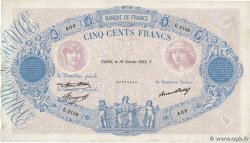 500 Francs BLEU ET ROSE FRANCIA  1933 F.30.36 q.BB