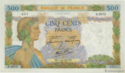 500 Francs LA PAIX FRANKREICH  1942 F.32.41 fST+