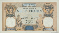 1000 Francs CÉRÈS ET MERCURE type modifié FRANCE  1939 F.38.33 XF