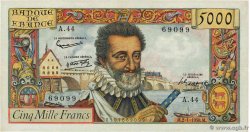 5000 Francs HENRI IV FRANCIA  1958 F.49.05 MBC+