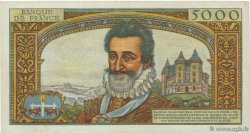 5000 Francs HENRI IV FRANCE  1958 F.49.05 XF-