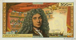 500 Nouveaux Francs MOLIÈRE FRANCE  1964 F.60.07 AU-