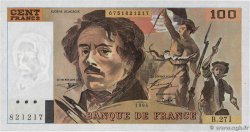100 Francs DELACROIX 442-1 & 442-2 FRANKREICH  1994 F.69ter.01a fST+