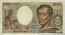 200 Francs MONTESQUIEU Faux FRANCIA  1992 F.70.12ax BB