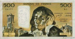 500 Francs PASCAL FRANCIA  1968 F.71.01 BC