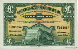 1 Pound GIBRALTAR  1958 P.15c XF-