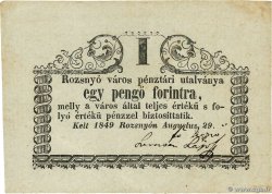 1 Pengo HUNGARY Rozsnyon 1849 P.- VF+