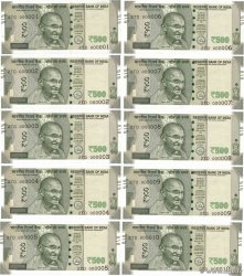 500 Rupees Consécutifs INDIA  2017 P.114e UNC-