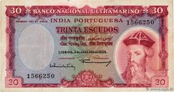 30 Escudos PORTUGIESISCH-INDIEN  1959 P.41 SS