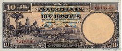 10 Piastres INDOCHINE FRANÇAISE  1946 P.080 SPL