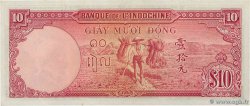 10 Piastres FRANZÖSISCHE-INDOCHINA  1946 P.080 fST