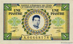 1 Piastre - 1 Riel INDOCHINA  1953 P.093 SC+