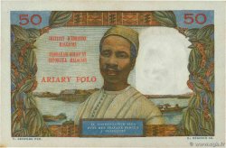 50 Francs - 10 Ariary MADAGASCAR  1962 P.061 q.AU