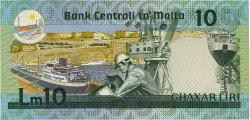 10 Liri MALTE  1986 P.39 UNC