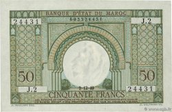 50 Francs MAROKKO  1949 P.44 fST+