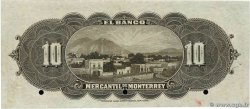 10 Pesos Spécimen MEXICO Monterrey 1906 PS.0353As q.AU