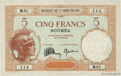 5 Francs NEW CALEDONIA  1940 P.36b XF-