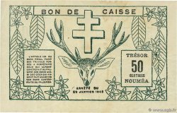 50 Centimes NOUVELLE CALÉDONIE  1943 P.54 MBC+