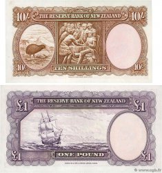 10 Shillings et 1 Pound Lot NEW ZEALAND  1960 P.158d et P.159c AU