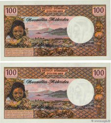 100 Francs Consécutifs NEUE HEBRIDEN  1975 P.18c fST+