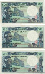 500 Francs Lot NUOVE EBRIDI  1970 P.19a q.FDC