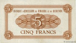 5 Francs RWANDA BURUNDI  1960 P.01a EBC+