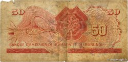 50 Francs RWANDA BURUNDI  1960 P.04a B+
