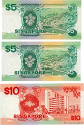 5 et 10 Dollars Lot SINGAPORE  1988 P.19 et P.20 UNC