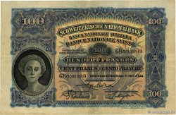 100 Francs SUISSE  1928 P.35e VF-