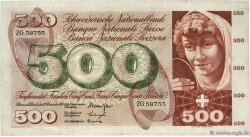 500 Francs SUISSE  1961 P.51 S