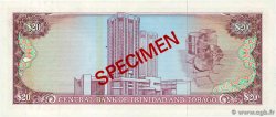 20 Dollars Spécimen TRINIDAD UND TOBAGO  1985 P.39cs fST+