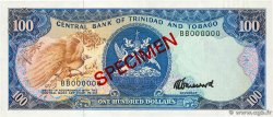100 Dollars Spécimen TRINIDAD et TOBAGO  1985 P.40cs pr.NEUF