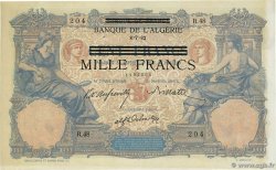1000 Francs sur 100 Francs TúNEZ  1942 P.31 SC+